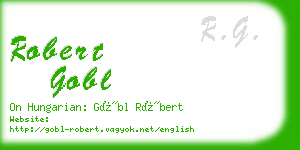 robert gobl business card